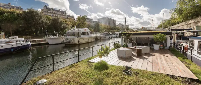 Superbe péniche d'habitation à vendre à Paris – 85 m² – 390 000 €