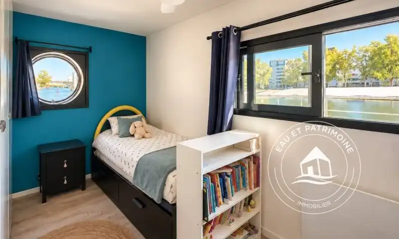 Maison flottante à vendre Asnières-sur-Seine - Rénovée et Rooftop exceptionnel