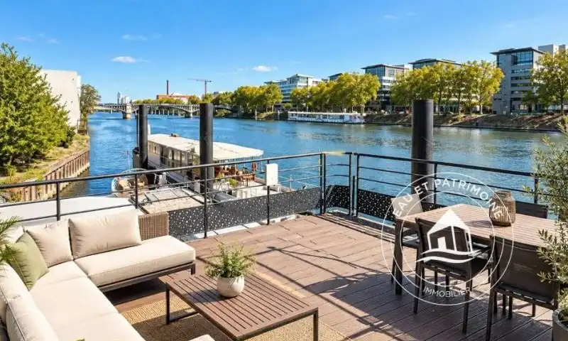 Maison flottante à vendre Asnières-sur-Seine - Rénovée et Rooftop exceptionnel