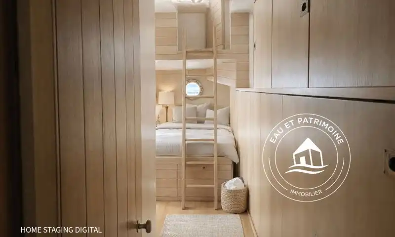 Péniche à vendre Paris 1 – Toit ouvrant et Vue Tour Eiffel