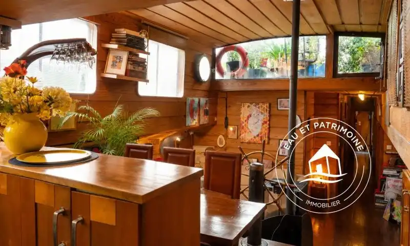 Péniche à vendre Paris 6 – 110 m² bien Agencés et Terrasses
