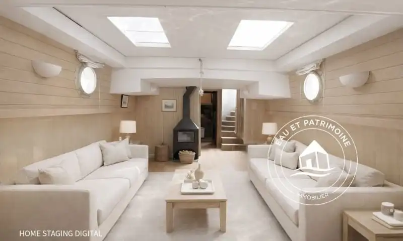 Péniche à vendre Paris 1 – Toit ouvrant et Vue Tour Eiffel