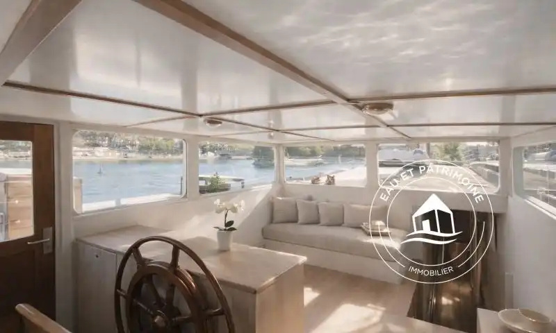 Péniche à vendre Paris 6 – 110 m² bien Agencés et Terrasses