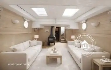 Péniche à vendre Paris 1 – Toit ouvrant et Vue Tour Eiffel