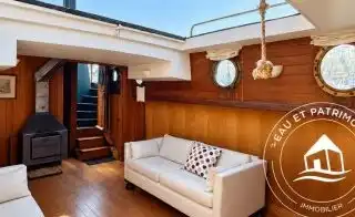 Péniche à vendre Paris 1 – Toit ouvrant et Vue Tour Eiffel