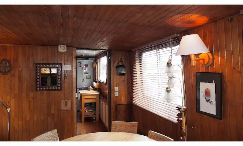 Grande péniche Freycinet à vendre à Paris – 170 m² habitables
