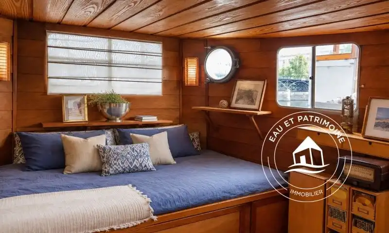 Péniche à vendre Paris 6 – 110 m² bien Agencés et Terrasses