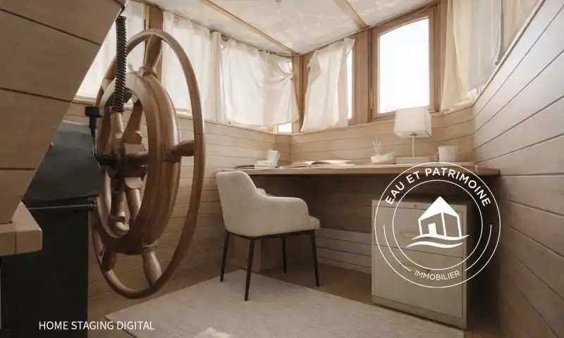 Péniche à vendre Paris 1 – Toit ouvrant et Vue Tour Eiffel