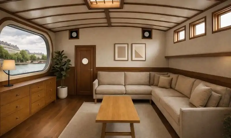 Péniche à vendre Paris 8 – Vue Spectaculaire Pont Alexandre III et Invalides